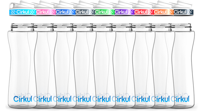 Custom 22oz. Plastic Bottle & Comfort Grip Lid